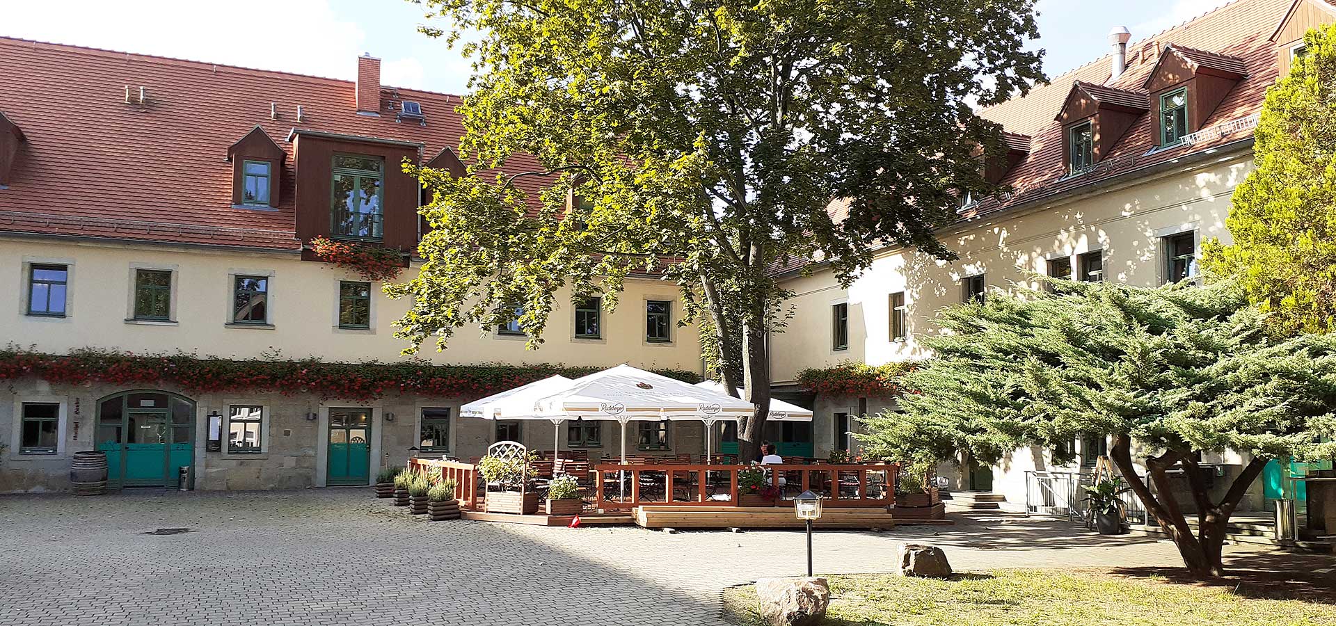 Gutshof Hauber Biergarten Innenhof Gutshof Hauber Biergarten Dresden